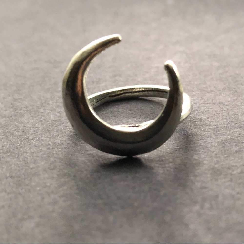 Silver Moon Ring